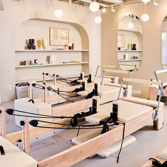 武蔵小山のピラティススタジオHabit Pilates studio武蔵小山店の店内